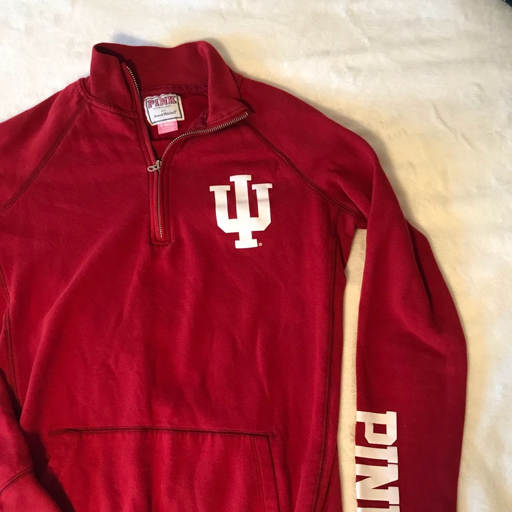 PINK Indiana University 1/4 Pullover